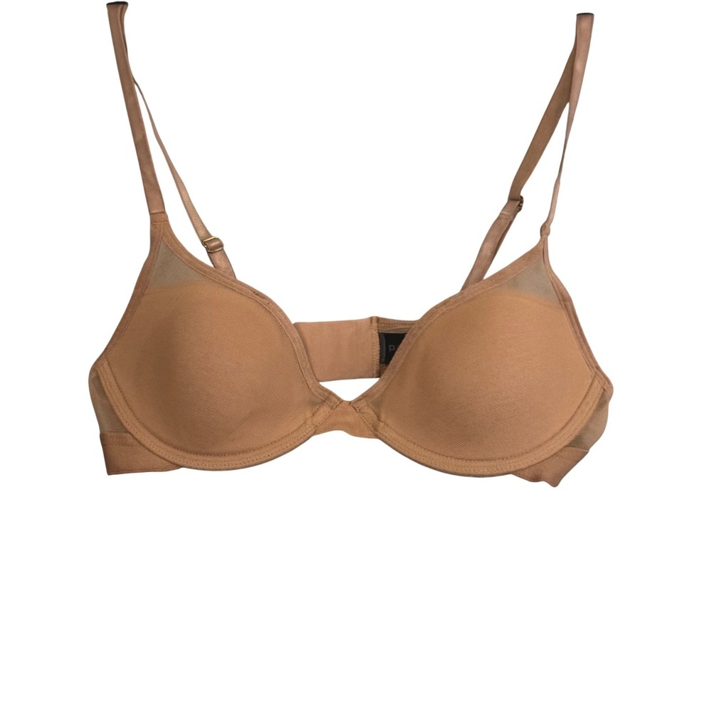 Pepper Bra Classic All You Size 34A Small Petite Chest Underwire Nude Tan